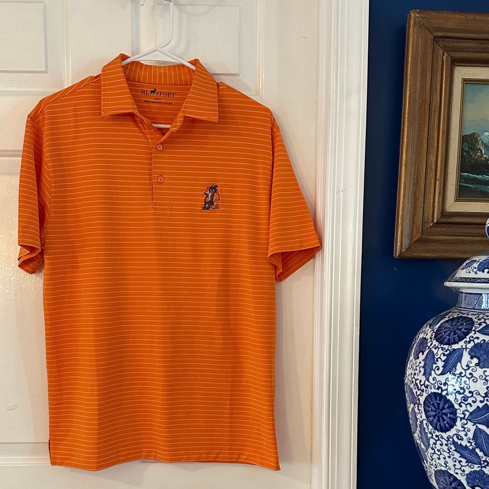 Men’s HL Sport Performance Luxury Polyester & Spandex Clemson Tigers Golf Polo